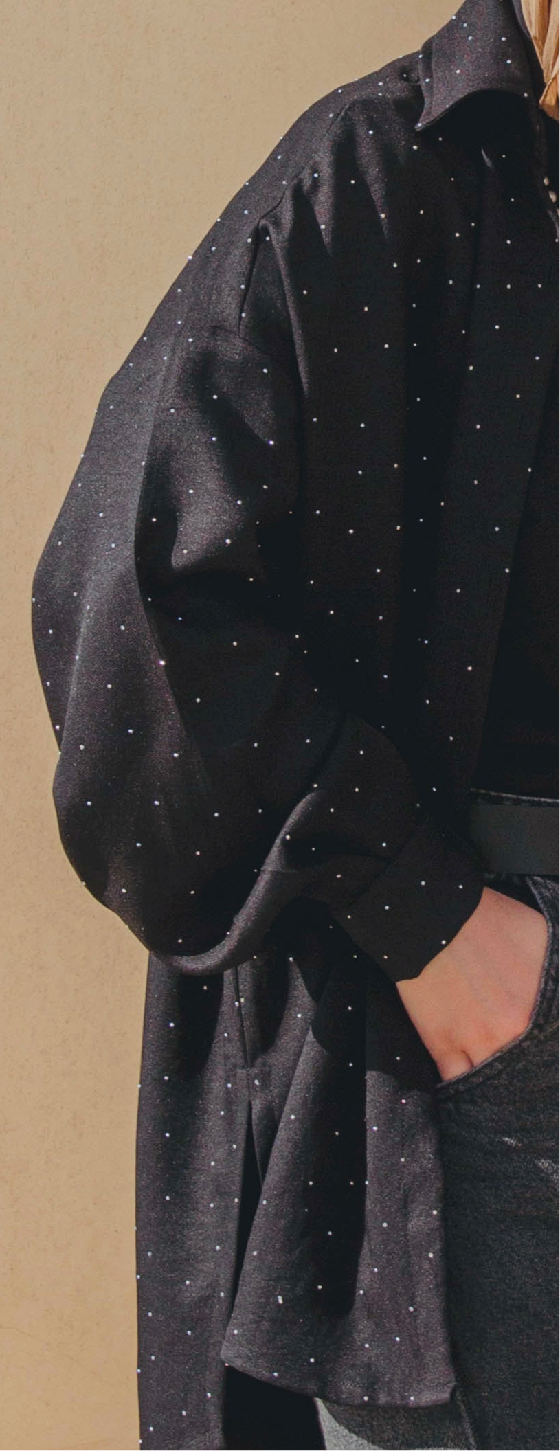 Glow Studded Shirt - Black