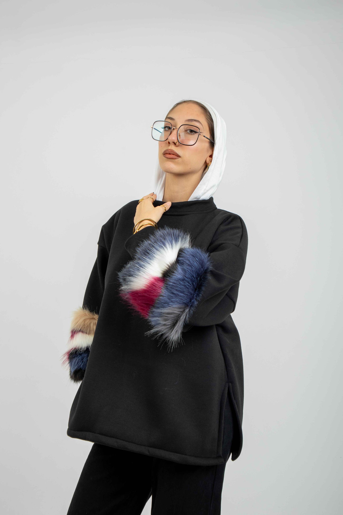 W/Fur Melton Shirt