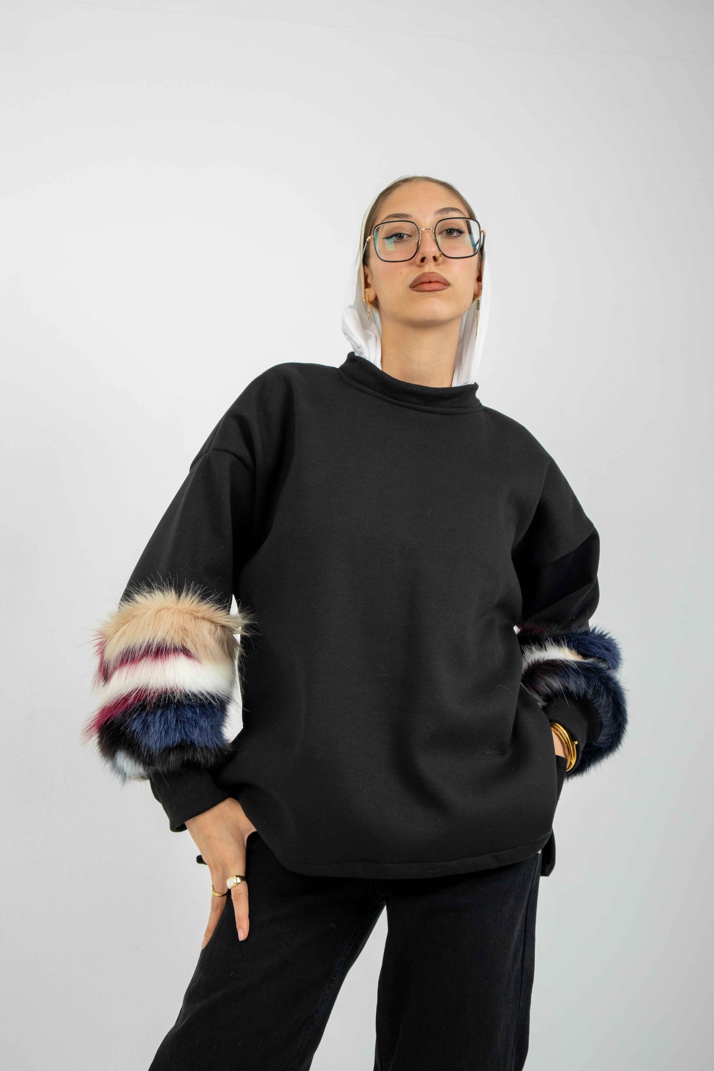 W/Fur Melton Shirt