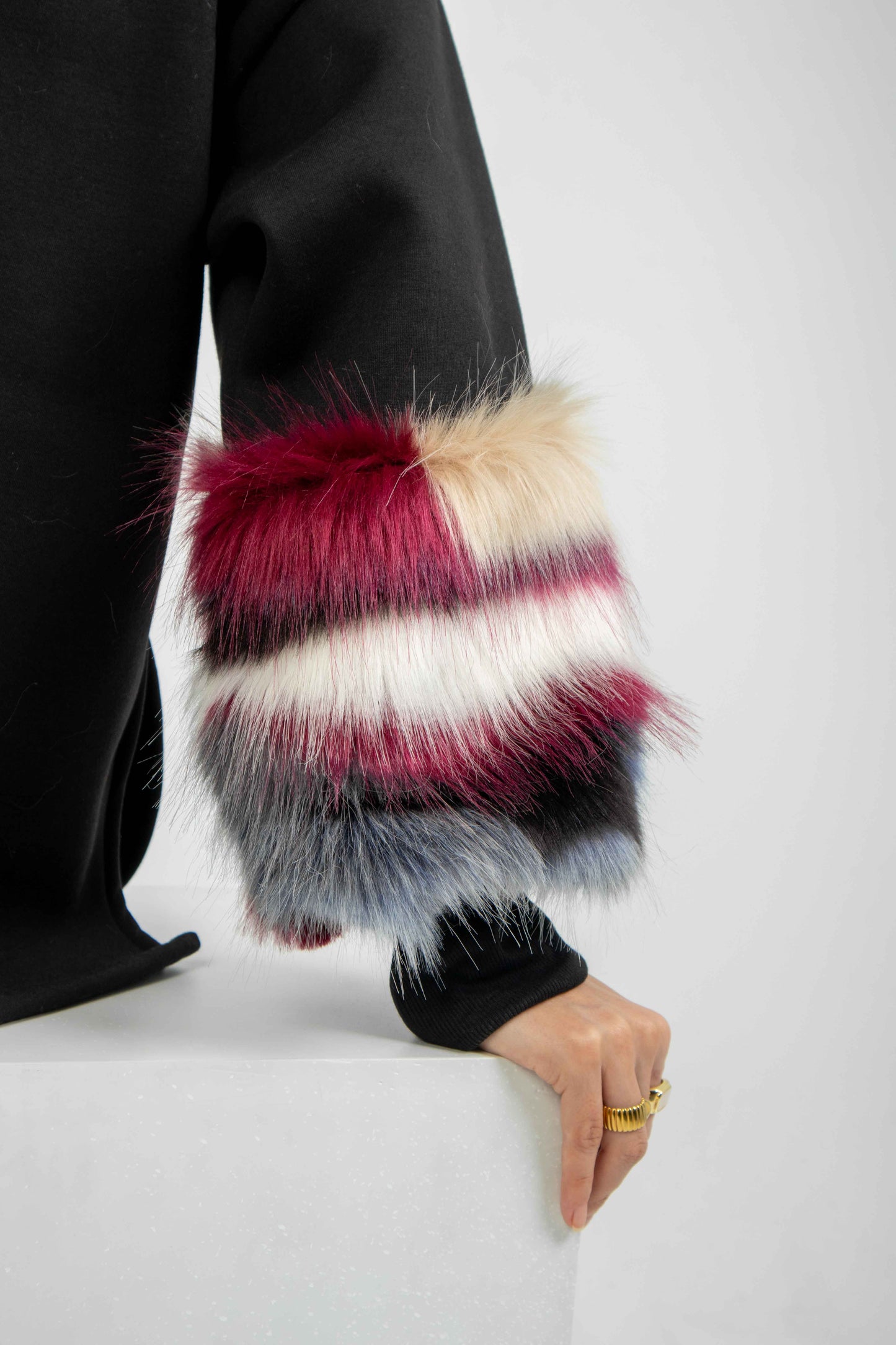 W/Fur Melton Shirt