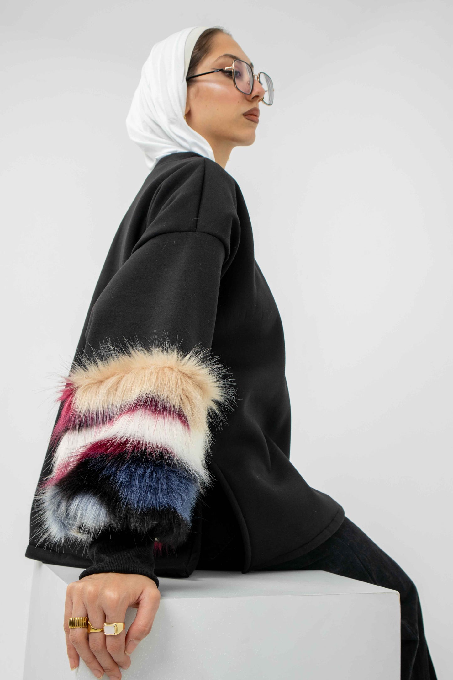 W/Fur Melton Shirt